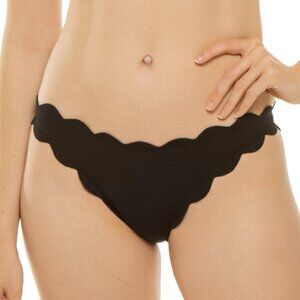 Marysia Low-Rise Scalloped Brazilian Bikini Bottom
